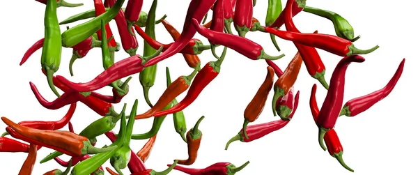 Hot chili pepper collage — Stock Photo, Image