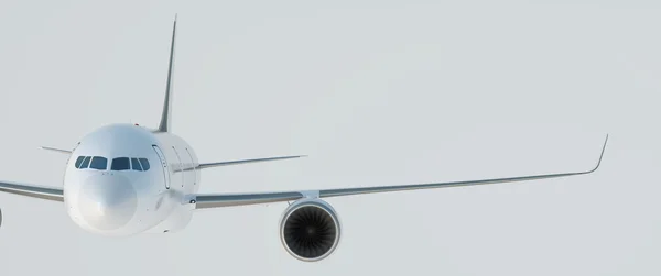 White Passenger airplane — Stock Photo, Image