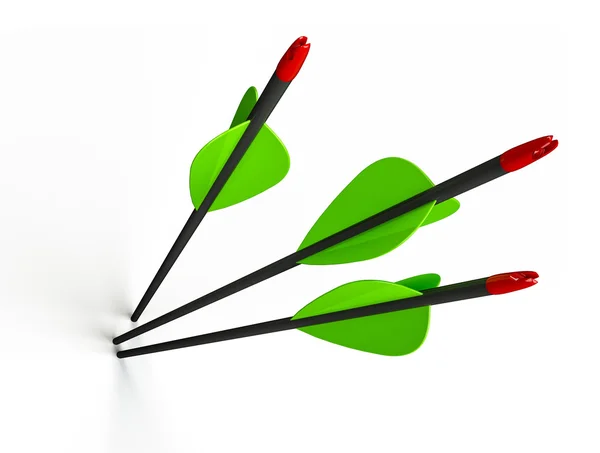 Set of arrows on white — Stock Photo, Image