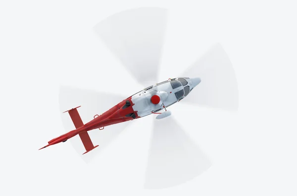 3D fliegender Hubschrauber — Stockfoto