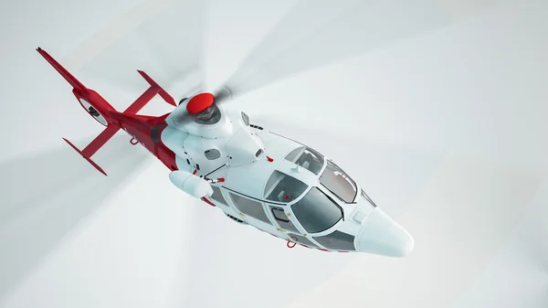 Вертолет в полете — стоковое фото