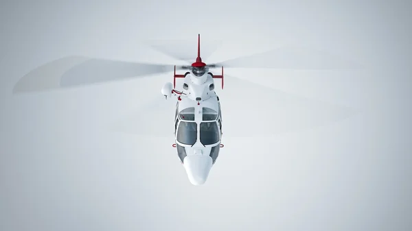 Helikopter terbang 3D — Stok Foto