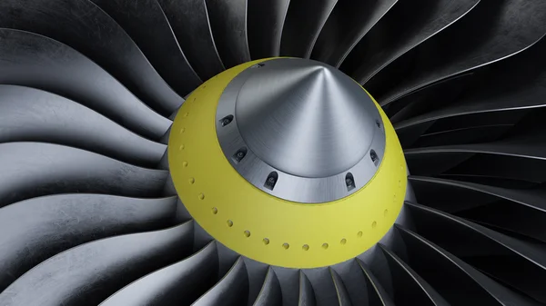 Close up Plane turbine — Stock Photo, Image