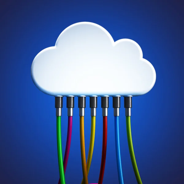 Il cloud computing — Foto Stock