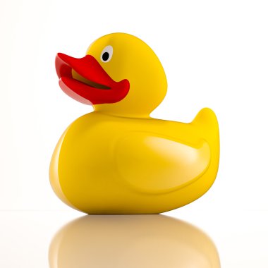 Sarı plastik ördek