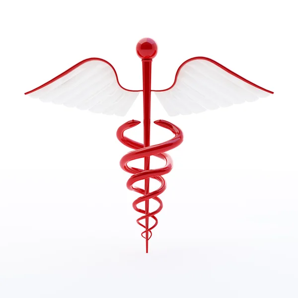 Kırmızı caduceus işareti