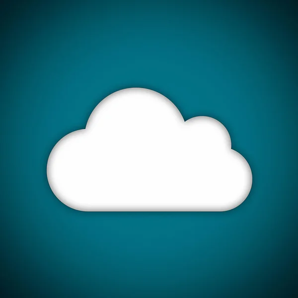 Mavi bulut etiket — Stok fotoğraf