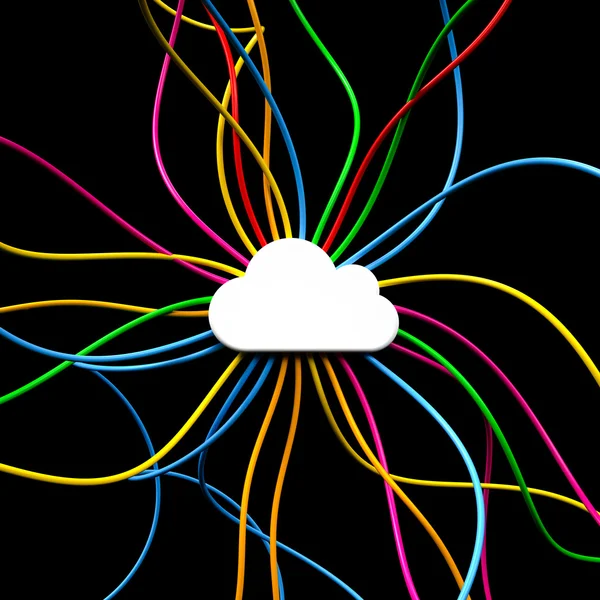 Il cloud computing — Foto Stock