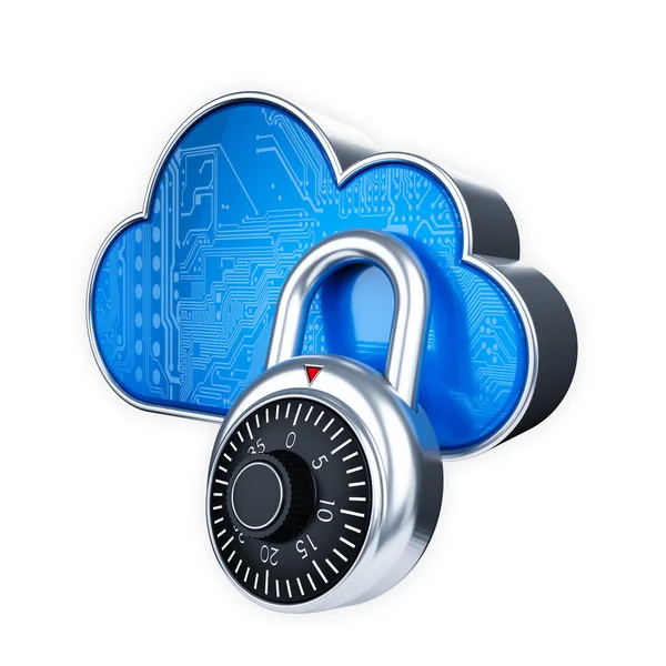 Cloud computing security concept — Stock Photo, Image