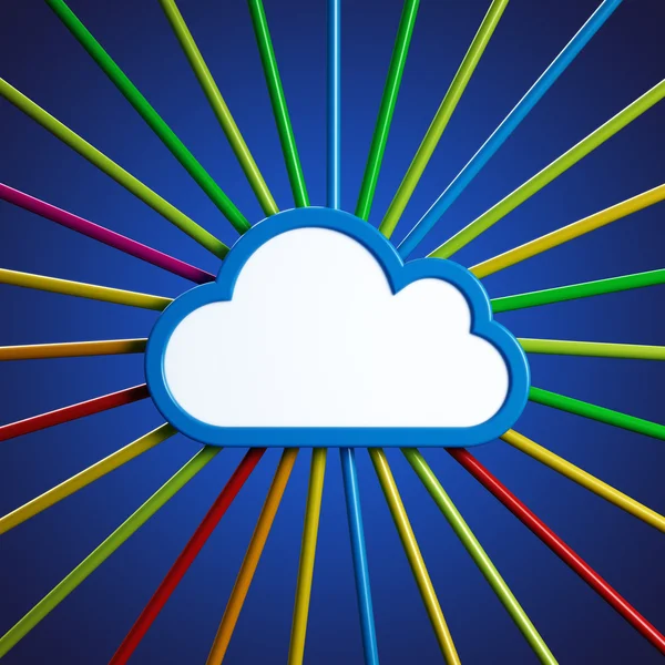 Il cloud computing — Foto Stock