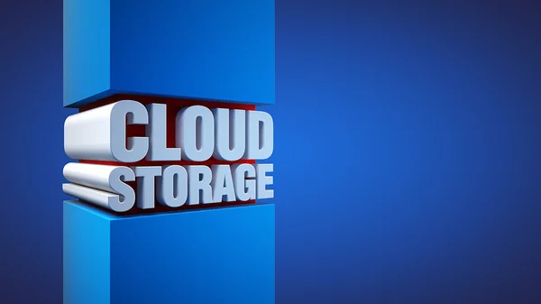 Iscrizione su cloud storage considerevole — Foto Stock