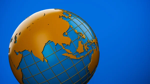 Earth globe embleem. — Stockfoto