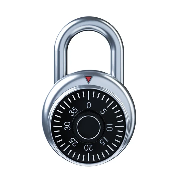 Glossy number padlock — Stock Photo, Image