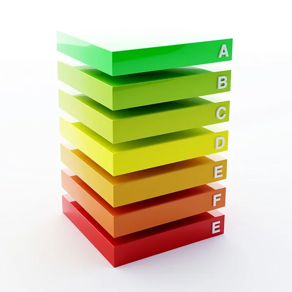 Alphabet on colorful plates — Stock Photo, Image