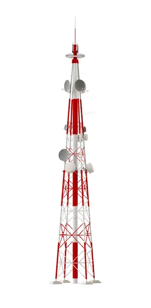 Torre de radio roja — Foto de Stock