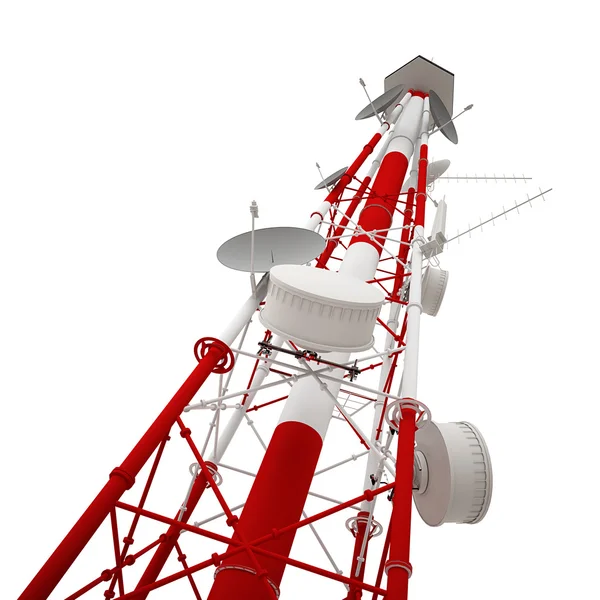 Torre de radio roja — Foto de Stock