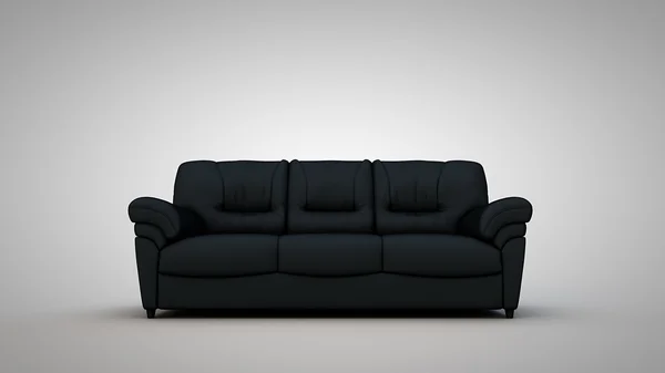Затишний білому дивані — стокове фото
