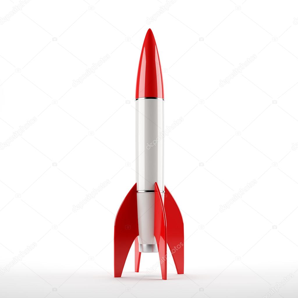 Red and white rocket Stock Photo by ©jules2000 58977847