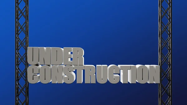 Under construction inscription — Stock Photo, Image