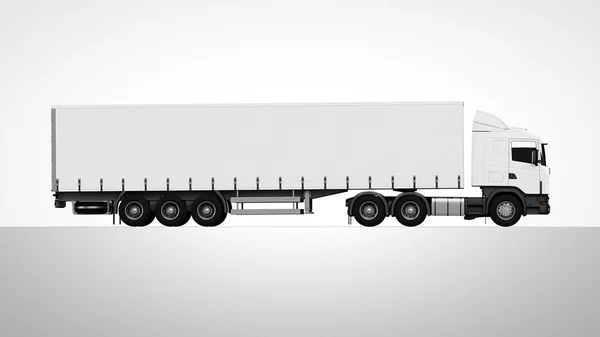 3D visszaadás-ból nagy teherautó — Stock Fotó