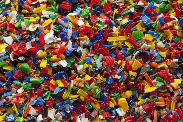 Çeşitli geri dönüşüm plastik yığını