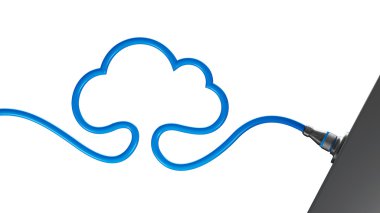 Blue Cloud computing clipart