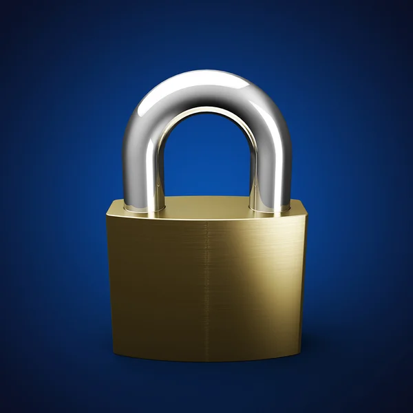 Sizeable glossy lock — Stock Photo, Image