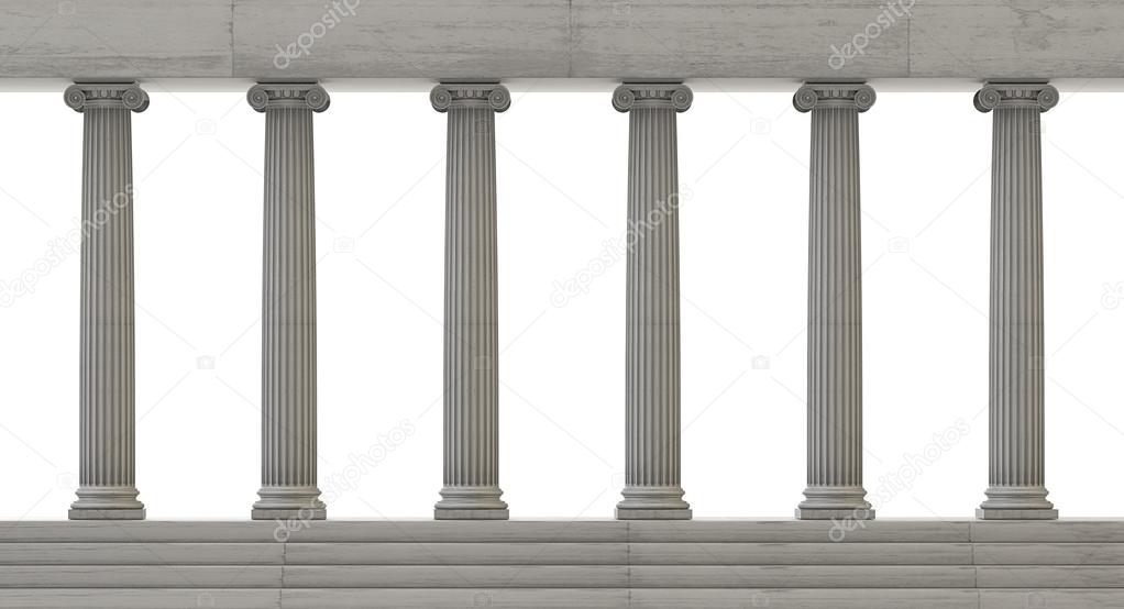 Gray classical columns