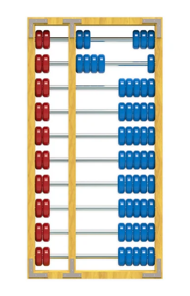 Houten Abacus illustratie — Stockfoto