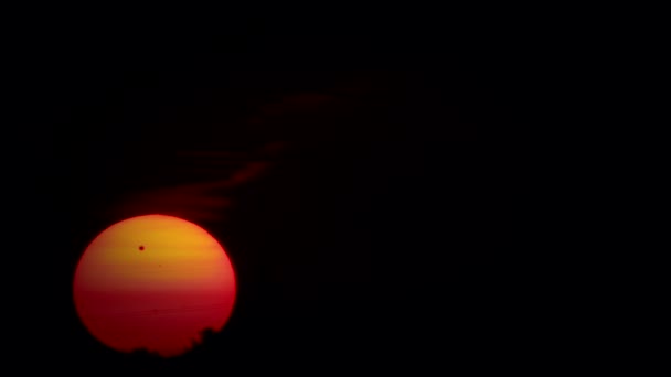 The transit of Venus across the Sun disk Timelapse — Stock Video