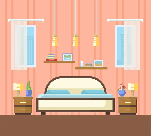 Yatak odası vektör çizim