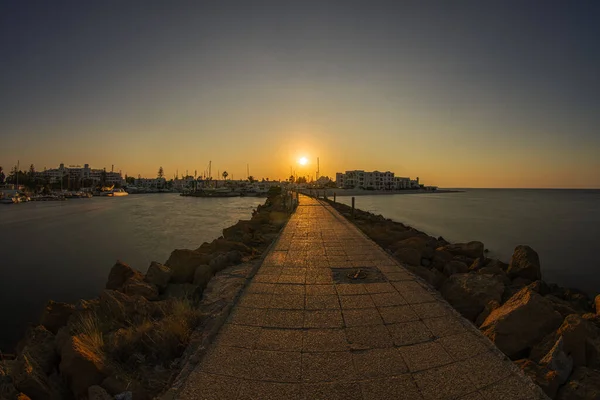 Konec Dne Kantaoui Marina Tunisko — Stock fotografie