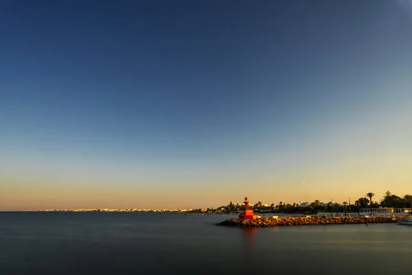 Fin Journée Sur Marina Kantaoui Tunisie — Photo