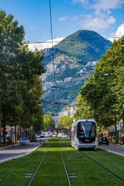 Vista Grenoble Cidade Dos Alpes França — Fotografia de Stock