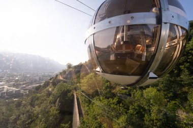 Grenoble manzarası, Alpler şehri, Fransa 