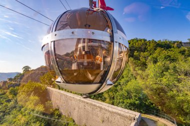 Grenoble manzarası, Alpler şehri, Fransa 