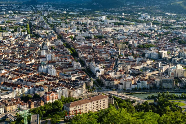 Grenoble Manzarası Alpler Şehri Fransa — Stok fotoğraf