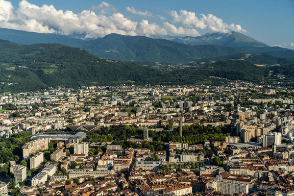 Veduta Grenoble Città Delle Alpi Francia — Foto Stock