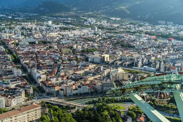 Grenoble Manzarası Alpler Şehri Fransa — Stok fotoğraf