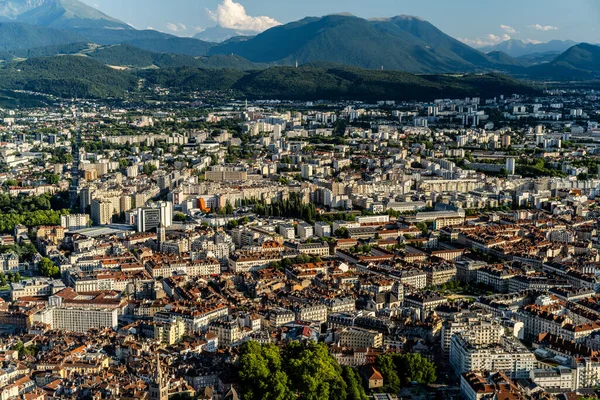 Vista Grenoble Ciudad Los Alpes Francia — Foto de Stock