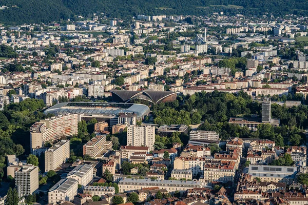 Widok Grenoble Miasto Alp Francja — Zdjęcie stockowe