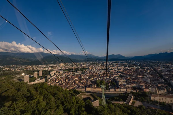 Grenoble Manzarası Alpler Şehri Fransa — Stok fotoğraf