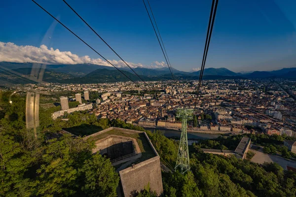 Vista Grenoble Cidade Dos Alpes França — Fotografia de Stock