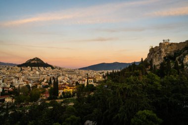 November 2025  Athens, Greece: Panoramic views of the city of Athens, showing its dense urban landscape shaped by ancient history and modern development, with historic landmarks integrated into the contemporary Mediterranean metropolis.