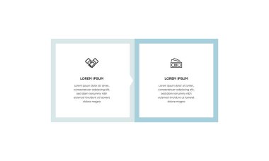 Bilgisel. Simgeli bilgi ögesi ve 2 sayı seçeneği veya adımı. İşlem şeması, sunumlar, iş akışı düzeni, afiş, akış şeması, bilgi grafiği için kullanılabilir.