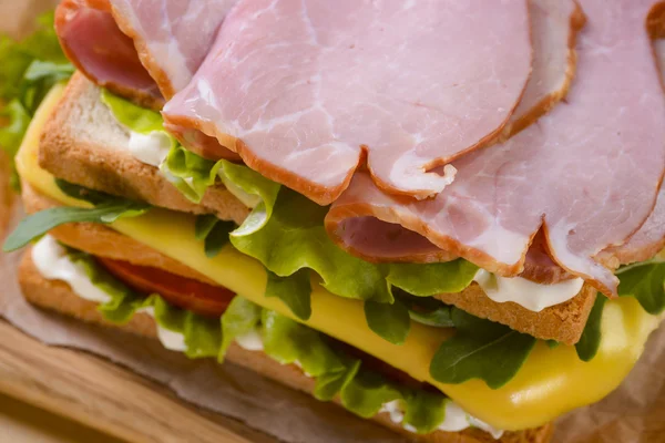 Upper angle of sandwich's photo — Stock Photo, Image