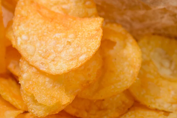 Batatas fritas em primeiro plano — Fotografia de Stock