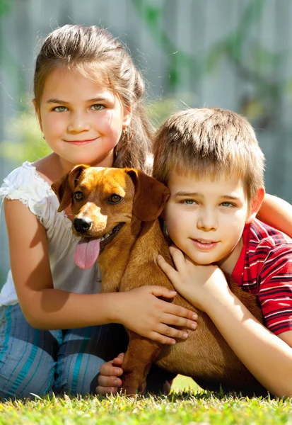 Köpek en iyi arkadaşım. — Stok fotoğraf