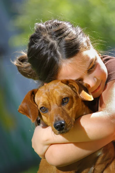 Köpek en iyi arkadaşım. — Stok fotoğraf