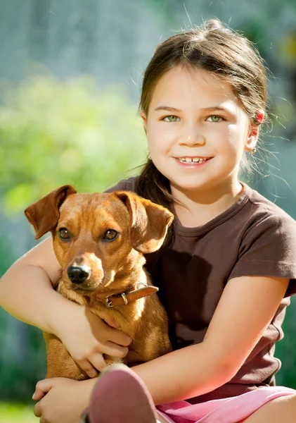 El perro es mi mejor amigo. — Foto de Stock